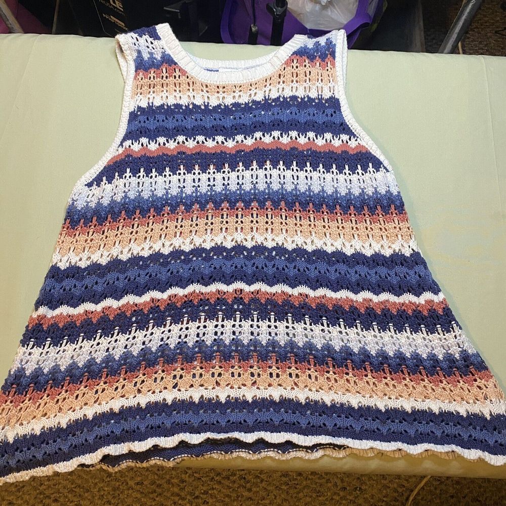 Dip Crochet Lace Tank Top Trendy Comfy Top